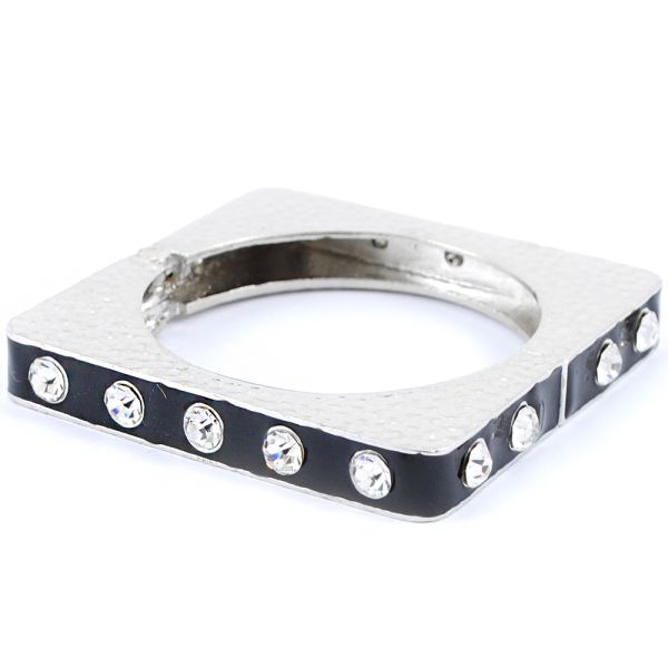 FC-6054 BK Square Bangle Bracelet